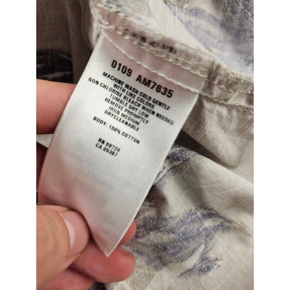 Columbia men size medium short sleeve island hawaiin button up EUC 100% cotton ^ - Picture 3 of 7